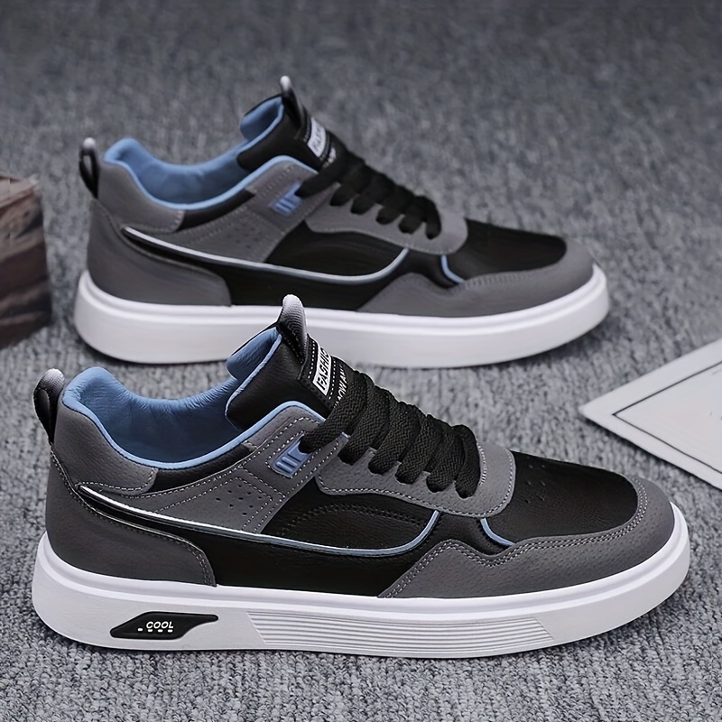 mens skate shoes with good grip lace up sneakers mens footwear details 4