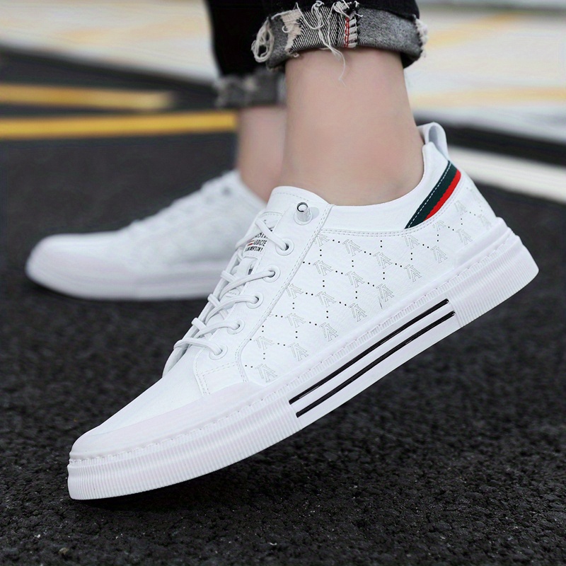 mens trendy solid skate shoes comfy non slip casual sneakers for mens outdoor activities details 16