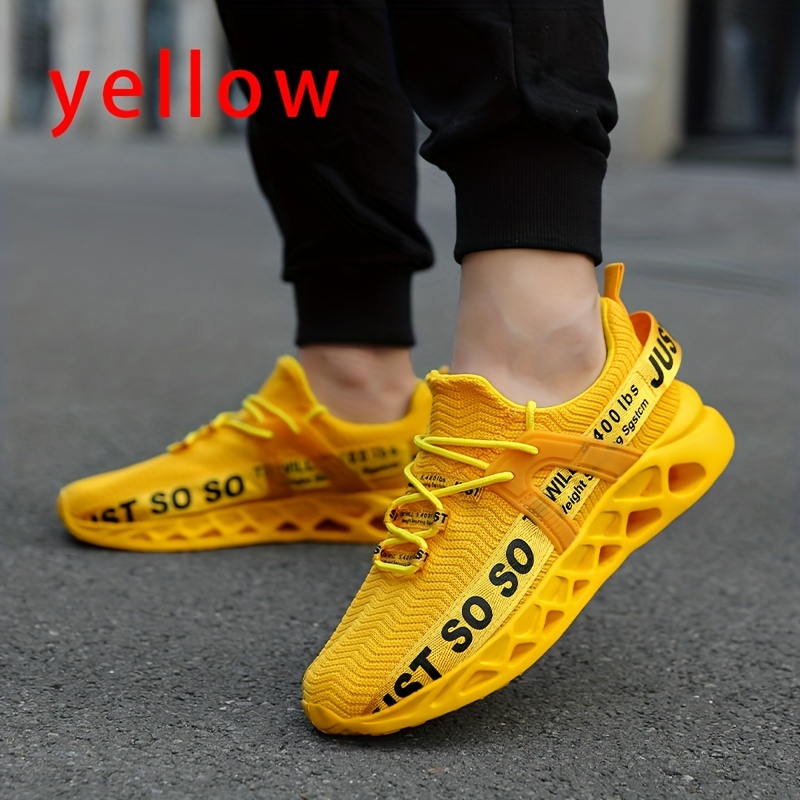 plus size mens blade type shoes shock absorption slip on soft sole non slip sneakers for mens outdoor activities details 3