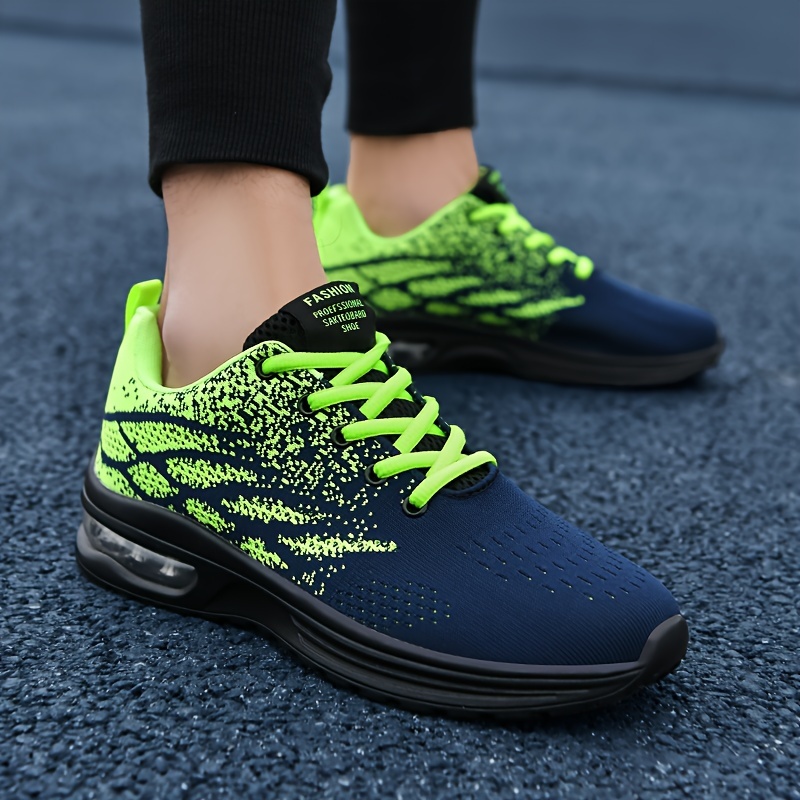 athletic shoes, mens lace up sneakers athletic shoes with air cushion shock absorbing and breathable running basketball workout gym details 11