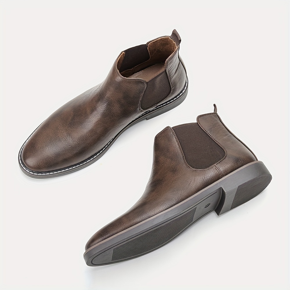 comfortable chelsea boots, mens comfortable chelsea boots casual walking shoes slip on boots details 7