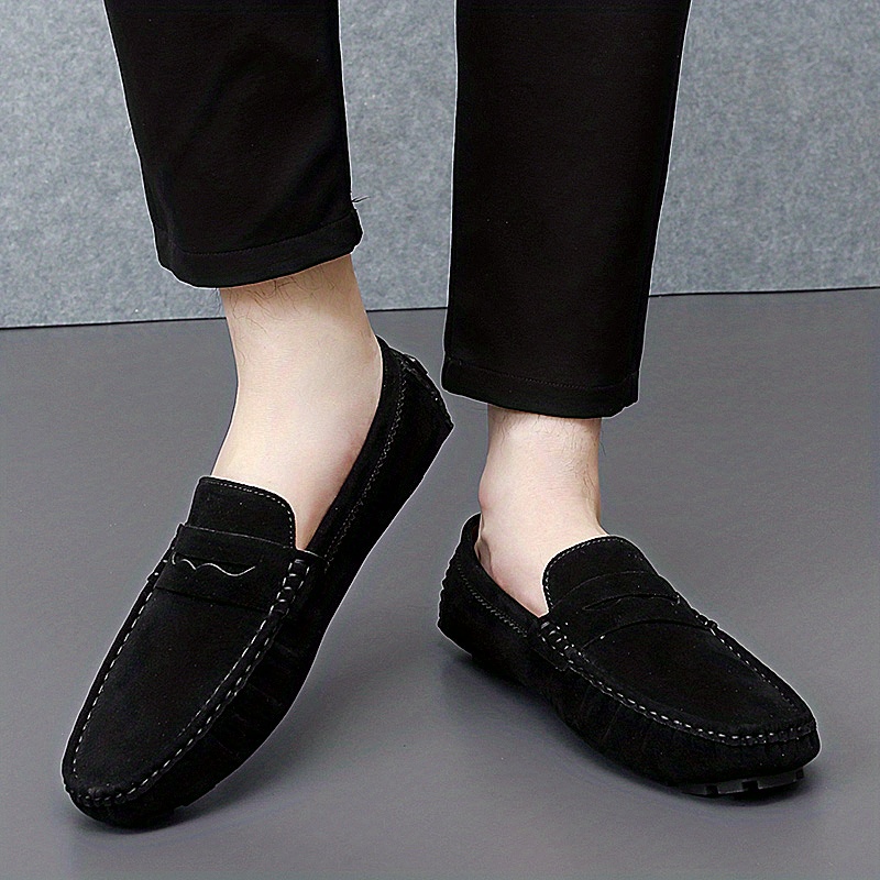 mens moccasins penny loafer shoes driving shoes comfy non slip slip on shoes mens footwear all seasons details 13