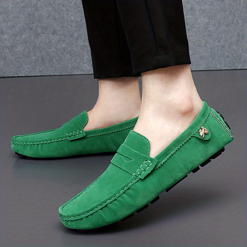 mens moccasins penny loafer shoes driving shoes comfy non slip slip on shoes mens footwear all seasons details 27