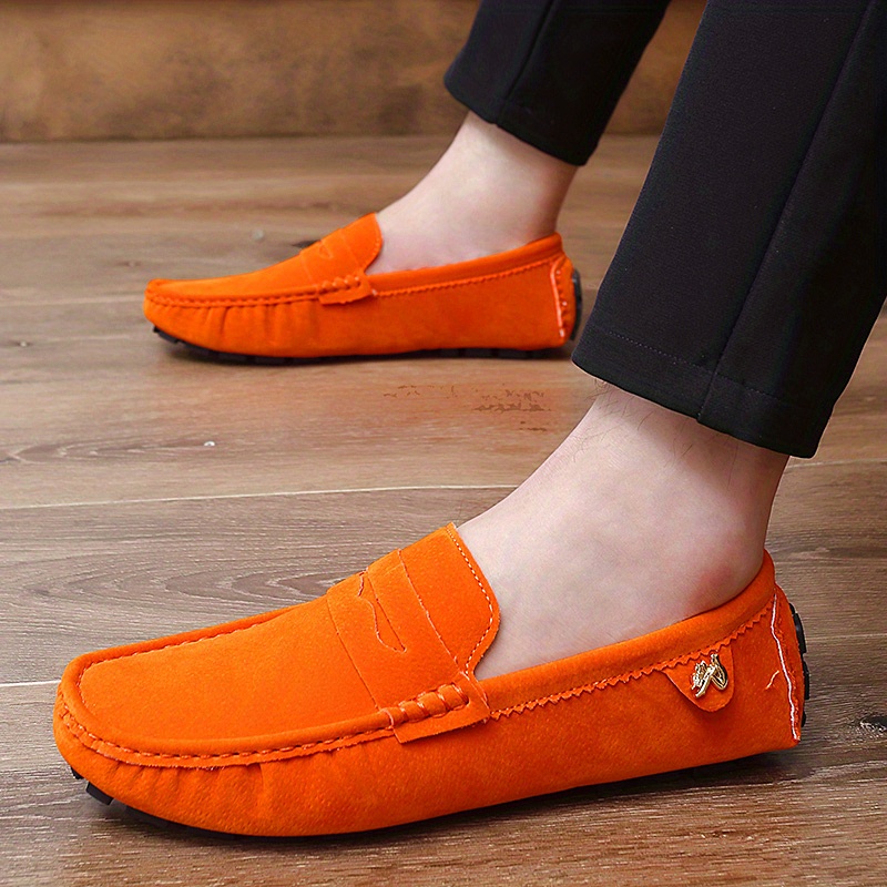 mens moccasins penny loafer shoes driving shoes comfy non slip slip on shoes mens footwear all seasons details 38