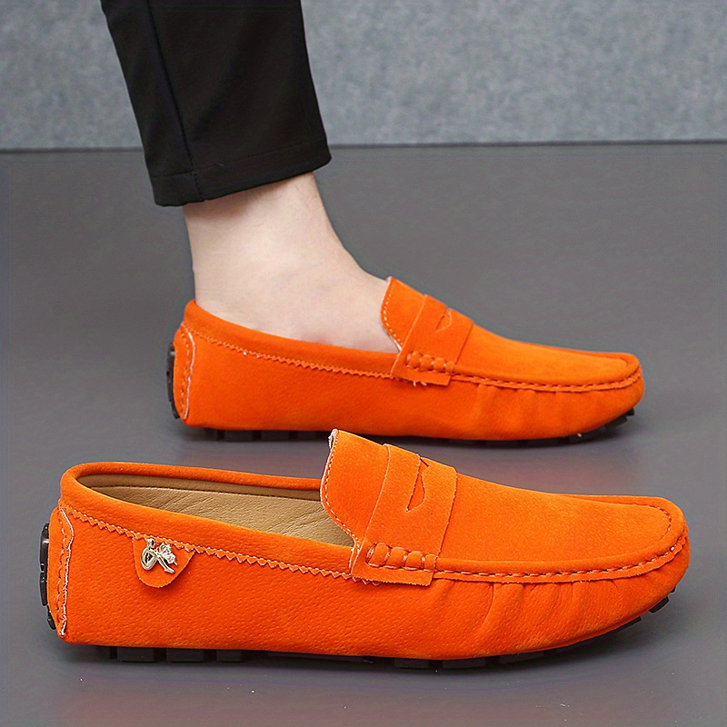 mens moccasins penny loafer shoes driving shoes comfy non slip slip on shoes mens footwear all seasons details 40