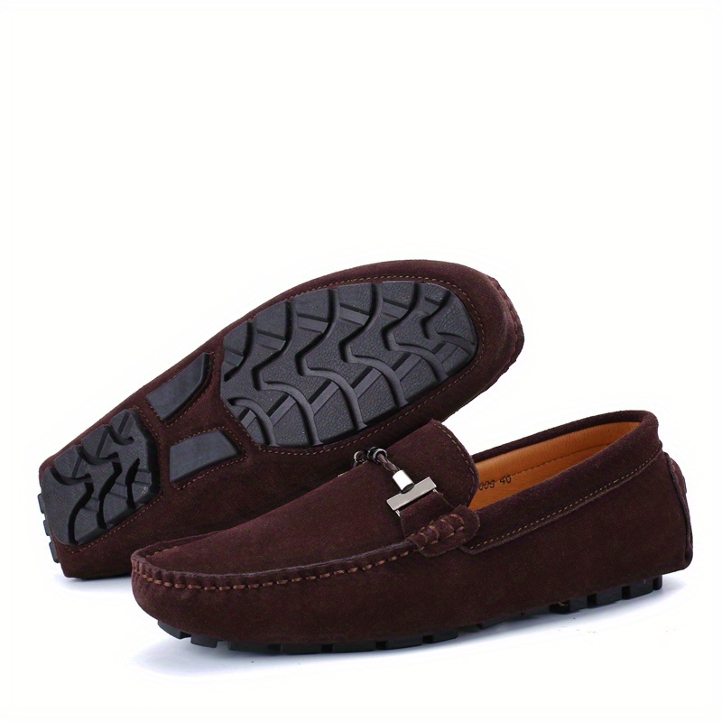 mens trendy slip on loafers casual outdoor walking shoes details 14