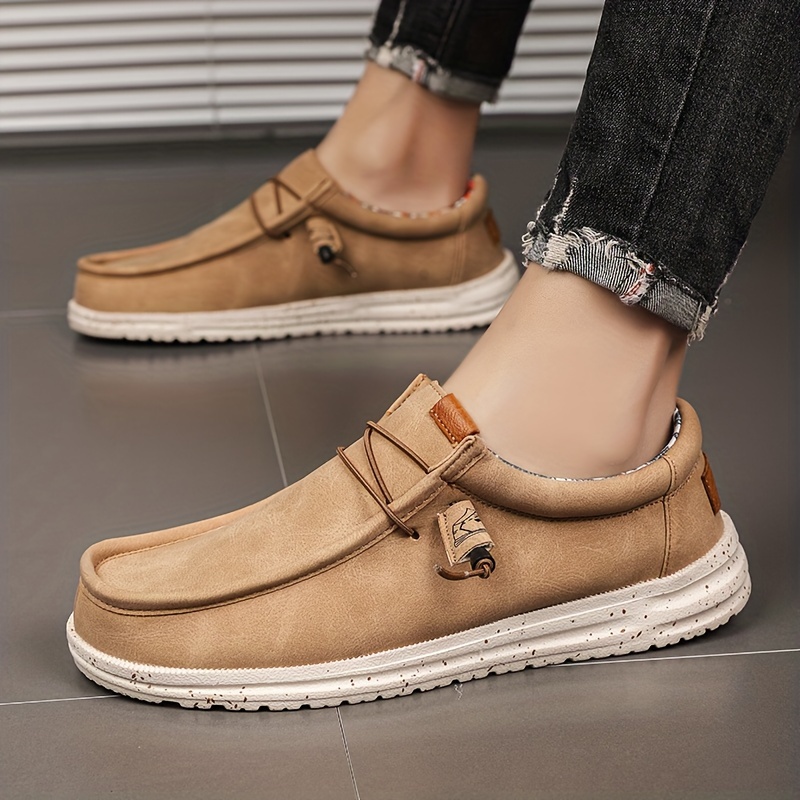 mens slip on loafer shoes breathable lightweight non slip canvas shoes mens sneakers spring and summer details 1