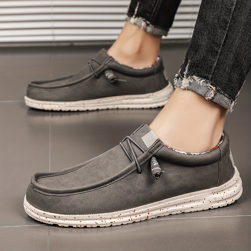 mens slip on loafer shoes breathable lightweight non slip canvas shoes mens sneakers spring and summer details 22